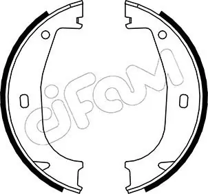 Oferta limitowana Zestaw szczęk hamulcowych, hamulec postojowy CIFAM 153-016