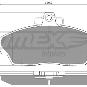 Zestaw klocków hamulcowych, hamulce tarczowe TOMEX BRAKES TX 15-40 Premium