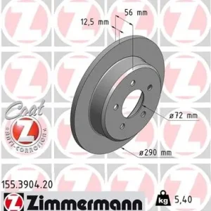 Dodaj do koszyka Tarcza hamulcowa ZIMMERMANN 155.3904.20