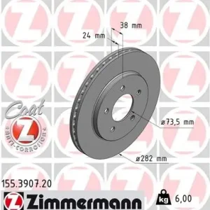 Hit sprzedaży Tarcza hamulcowa ZIMMERMANN 155.3907.20