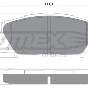 Ekspresowa dostawa Zestaw klocków hamulcowych, hamulce tarczowe TOMEX BRAKES TX 16-09