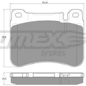 Hit cenowy Zestaw klocków hamulcowych, hamulce tarczowe TOMEX BRAKES TX 16-20