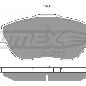 Oferta Zestaw klocków hamulcowych, hamulce tarczowe TOMEX BRAKES TX 16-25