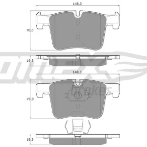 Niska cena Zestaw klocków hamulcowych, hamulce tarczowe TOMEX BRAKES TX 16-85