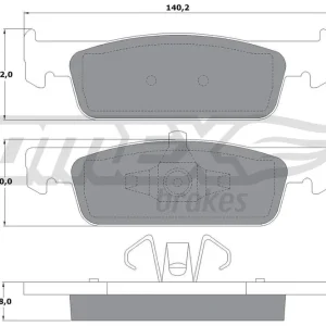 Nowy Zestaw klocków hamulcowych, hamulce tarczowe TOMEX BRAKES TX 16-94