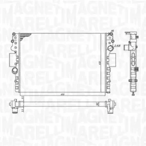 Chłodnica, układ chłodzenia silnika MAGNETI MARELLI 350213183800 Zamów dziś