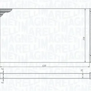 Taniej Chłodnica, układ chłodzenia silnika MAGNETI MARELLI 350213191100