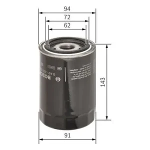 Bestseller Filtr oleju BOSCH 0 451 203 218