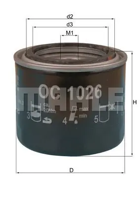 Filtr oleju MAHLE OC 1026 Hit cenowy