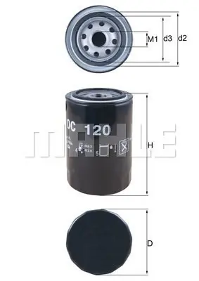Oferta limitowana Filtr oleju KNECHT OC 120