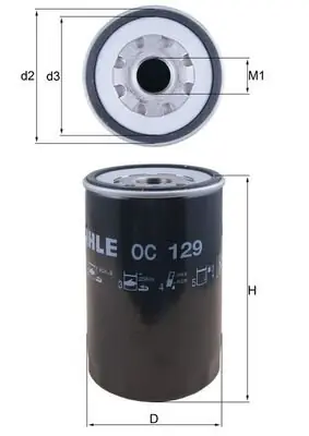 Taniej Filtr oleju KNECHT OC 129