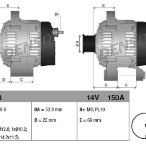 Alternator DENSO DAN1103 8W8310300BA Okazja