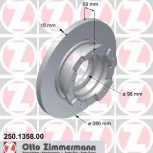 Tarcza hamulcowa ZIMMERMANN 250.1358.00 1451161 Wybór klientów