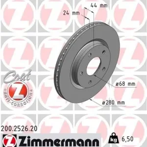 Darmowa dostawa Tarcza hamulcowa ZIMMERMANN 200.2526.20 402061KA3A